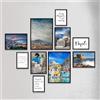 Giallobus - Set 10 poster da parete - Raccolta città Napoli - Carta Patinata - | 2 x A3 42x30cm | 4 x A4 30x21cm | 4 x A5 21x15cm | - SENZA CORNICI - Stampe moderne soggiorno