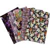 aufodara 5 Pezzi Tessuto in Cotone 50x50 cm, Stoffa Stile Giapponese, Tessuti effetto dorato Patchwork Cucito Quilting, Brillante Stoffe per Hobby Creativi (Viola)