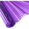 XHT 30x135cm Pellicola in PVC trasparente, 0,4mm Tessuto in vinile a colori solidi al neon, impermeabile, super trasparente, lamina a specchio per borse, fiocchi fai da te e decorazioni, rotoli, viola