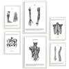 Nacnic - Set di 6 quadri di anatomia umana (schiena, gamba, braccio, colonna vertebrale, bacino, costole). Poster ideali per cliniche. Formati A3 e A4, con cornice bianca.