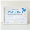 il mondo di Noah Diploma Miglior Padrino con Cornice, Idea Regalo Battesimo, Certificato di Miglior Padrino Personalizzato (PADRINO)