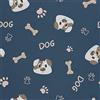 HEKO PANELS Tessuti Per Tappezzeria Al Metra Stoffa Rivestimenti Di Mobili Sedie Poltrone Divani Cuscini Pouf Impermeabile Cani Zampe Ossa 1 Metro 155 x 100 cm