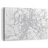 ARTTOR Stampe da Parete 100x70 cm Quadro su Tela Mappa del Mondo 4682 | Città Mappa Roma Quadro Decorativo Grande 1 pezzo Soggiorno Camera da Letto Arte da Parete Decorazione da Parete ARTTOR