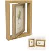 Jilskl Cornice Portafoto in Legno, Cornice Doppia Faccia, 10 x 15 cm (A)