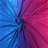 Generic Tessuto spandex sfumato 2 toni per abbigliamento latino sportivo 150 cm al metro (dal blu al fucsia)