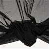 Generico Tulle morbido elastico al metro, tessuto di tulle al metro, per abbigliamento, tulle al metro, per magliette, corpi attillati, danza e spettacolo nero