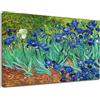 Grafic Quadro Van Gogh Iris - Irises - Quadro stampa su tela canvas con o senza telaio (QUADRO CON TELAIO IN LEGNO, CM 150X115)