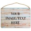 Oudrspo Cartelli vintage in legno personalizzati per esterni Aggiungi la tua immagine/testo Regalo da appendere Decorazioni per la casa Cartello personalizzato Man Cave Cartelli per garage Cartello di benve