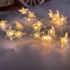 HHMTAKA Ghirlanda luminosa con 30 luci a LED a batteria, per interni ed esterni, camera da letto, decorazione per matrimoni, feste, Natale, albero (3 m bianco caldo)