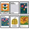 Milk And Coffee Lab MilkAndCoffeeLab® - Poster Set da 6 in vari formati. Stampe artistiche. Decorazioni da parete per soggiorno, camera da letto, ufficio e negozio. Senza cornice. (Yayoi Kusama, A3 cm 29,7x42)