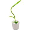 Zhoppy lampada da tavolo LED, livelli dimmer touch Sensitive Control, braccio flessibile, portatile USB ricaricabile Kids Book Light, pianta portamatite, verde...