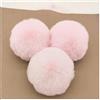 BrightGlow - Pompon in pelliccia sintetica, 8 cm, morbidi pompon per il fai da te, grandi palle pompon in pelliccia sintetica per cappelli, berretti e borse, rosa chiaro, 10 pezzi