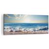 ARTTOR Quadri Moderni su Tela 120x50 cm Stampe da Parete Paesaggi Marino - 3551 | Mare Bordo Acqua Quadro Decorativo Grande 1 pezzo Soggiorno Camera da Letto Arte da Parete Decorazione da Parete ARTTOR