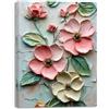 PIY PAINTING Stampa Su Tela a Fiori, Pittura Ad Olio Con Fiori Bianchi e Rosa, Decorazioni Murali Stampe, Arte Murale Su Tela Per Camera Da Letto Soggiorno Ufficio Bagno Ingresso, 30X40 CM
