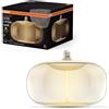 OSRAM Lamps Vintage 1906 Big Oval, Lampada Decorativa a LED con Vetro Ambrato, con Filamento Magnetico e Sottile, Base E27, 3,4 Watt, Bianco Caldo 2700K, Basso Consumo Energetico