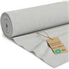 Amazinggirl Velluto a Coste al Metro Tessuto con Costine 1 M x 140 cm - Stoffa per Rivestimento Divano Fodera Cuscini Sedie Tende Rinnovare Mobili Resistente Oeko Tex Grigio chiaro