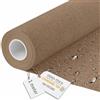 DreamRoots Tessuto Impermeabile al Metro Effetto Lino, Cinnamon, 1 m | Stoffa impermeabile per esterno, tessuto al metro per divani, 160 cm, 220 g/m² 600D, cuscini, idrorepellente, look lino