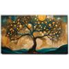 Giallobus - Quadro - 10 - Albero di lune - Tela Canvas Telaio Standard - 140x80 - Pronto da appendere - Quadri moderni per la casa