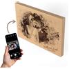 Cadeauki Foto Regalo Personalizzata Con Incisione Su Legno - Regalo Di Nozze Originale - Blocco Di Legno Con Foto