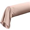 douceur d'intérieur, Federa per cuscino in percalle 100% cotone percalle color carne, 85 x 185 cm