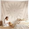 Simpkeely Arazzo Floreale Mandala, Decorazione da Parete Sospesa Fiore Estetico Bohémien, Arazzi Stampa Artistica Boho Medaglione per Camera da Letto, Soggiorno - 150 x 200 cm
