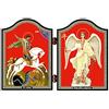 NKlaus 1429 San Giorgio e Angelo Custode Icona Georgij Pobedonosec i Angel Hranitel'