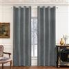 Ystyle Tende Oscuranti per Interni 2 Pezzi, 140x280 CM, Grigio | Tende con Anelli Velluto Moderne, Tenda Termica Isolante Freddo e Caldo, Curtains Ideali per Camera da Letto e Soggiorno