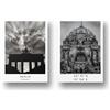 Freyheit | Premium poster | Elegante set da 2 pezzi con immagini coordinate in bianco e nero | 2 pezzi in formato DIN A4 (21 x 30 cm) | senza cornice » città «(Berlin)