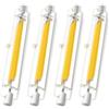 Homesally Lampadine LED 118mm Lampadina LED Dimmerabile, LED R7S 118mm 30W Equivalente a Una Lampadina Alogena da 118mm 300W, Senza Sfarfallio, 3000LM, CA 220-240V,Natural White 4pcs,118mm 20W