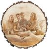 Laserdesign-Matthias Striegel Foto su Legno Personalizzata, Disco di Legno con Foto Incisa e Testo | Regalo Personalizzato per Donna e Uomo, Regali Personalizzati per Compleanno, Anniversario, Matrimonio, Regalo con Foto