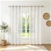 Ystyle Tende per Interni Voile Semi Trasparenti 2 Pezzi con Occhielli, 140x300cm, Tenda a Panello Tende Leggere Morbida per Camera da Letto Cameretta Bambini e Soggiorno Moderne, Giallo