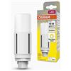 OSRAM DULUX LED D18 VT EM, G24D, 7.5W, 870lm, 3000K, colore bianco caldo, adatta per applicazioni verticali grazie a un angolo del fascio di 300 gradi, durata lunga, luce immediata