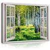 WallArena - Carta da parati fotografica - Stampe, Tela, 100x75 cm - Murale fotografico - Per soggiorno e camera da letto - Effetto 3D - con Colla - Vista, Vista, Dalla