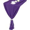 sourcing map 2 runner da tavola in chiffon viola scuro, 3 m, 69,8 x 299,7 cm, leggero ed elegante, romantico, decorazione da tavolo per feste di nozze