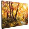 MuchoWow© Quadro Camera Da Letto Quadri Soggiorno Decorazione Quadri | 40x30 cm - Moderni Su Tela Stampe Foto Con Cornice Quadretti PosterPittura a olio - Autunno - Arte - Stagione
