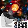 ALLOMN Proiettore di Stelle Planetario, Proiettore di Galassie a Globo LED con 13 Dischi di Pellicola Luce Notturna del Cielo Stellato Lampada Proiettore di Luna per Bambini Adulti Camera da Letto Soggiorno