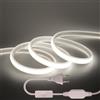 Wisada Striscia LED Neon COB 220V con Alimentatore Switching, 1m Bianco Alta Luminosità IP65 Luce Effetto Neon Impermeabile Diverse Dimensioni e Colori per la Decorazione Domestica