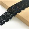 Little lane lace Stoffa larga 6cm con motivo I Fiori Europea Inelastica con Ricamo Pizzo, per Tende, Tovaglie, Fodere, Abiti da sposa Fai-da-te/Accessori.(4 iarde in ogni confezione) (nero)