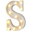 KINGCOO Numero Lettere Decorative,KINGCOO Bianco Caldo LED Lettera Luminosa Accende Luci Dell'alfabeto A batteria per L'attaccatura Parete Decorativa Festival Natale Festa Nuziale Compleanno(S)