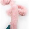 Rockreyoa Bordure in pelliccia sintetica, morbido nastro in pelliccia sintetica, bordatura, tessuto lavorato a mano, per pantofole, costumi fai da te, cappotti, decorazione regalo, colore rosa, 3 m