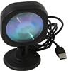 JAWSEU Lampada Tramonto, Lampada di Proiezione Tramonto, Sunset Lamp, 16 Colore Sunset Proiezione Lamp Rotazione a 360 Gradi USB per Fotografia, Festa, Decorazione