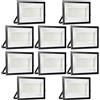 loyal 10 Pezzi 200W Faretto LED da Esterno 20000LM Super Luminosa Bianco Caldo 3000K Fari LED Lampada, Impermeabile IP65 Proiettore Faro, Luce di Sicurezza per Giardino Corridoio Piazza Cortile Garage