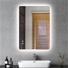 Bellanny Specchio Bagno con Luce 50×70 CM, LED Specchio da Parete per bagno | LED Specchio Bagno Retroilluminato, Specchi da Trucco con Luci, Antifog,Dimmerabile,3 Colori Luce,Memoria,IP44, Non c'è Tempo