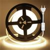 Wisada COB Led Strip Light, 240 LED/M Striscia luminosa al neon con interruttore, 220V Flex Neon LED Strip, Cuttable LED Neon Rope Light per la decorazione interna (Bianco Naturale (4000-4500K), 1M)