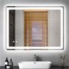 Bellanny Specchio Bagno con Luce, 800×600 mm Specchio da Parete per bagno | LED Specchio Bagno Retroilluminato, Specchi da Trucco con Luci, Antifog,Dimmerabile,3 Colori Luce,Memoria,IP44, Non c'è Tempo