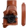 kinokoo Custodia per Fujifilm XT10 T20 XT30 XT30 II XT30 III, custodia protettiva in pelle PU Fuji X-T30 III X-T30 II X-T30 X-T20 X-T10 con obiettivo 16-50 mm e 18-55 mm - con tracolla - Marrone