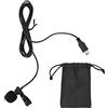 Yctze Microfono Lavalier per 3 3+ 4 Microfono Esterno Stereo USB Mini Microfono Professionale con Clip