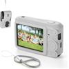 IJYHZKE Custodia in silicone per fotocamera, compatibile con fotocamera digitale Kodak PIXPRO FZ45, antiurto, antiscivolo, con cinturino da polso, ritagli precisi, antipolvere e antigraffio (grigio)