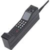 Generic Telefono cellulare vintage in stile retrò, stile anni '80 e '90, con tastiera numerica, antenna per fotografia, decorazione per la casa, accessori per feste (nero)