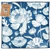 WESERWEF® Panno in Microfibra XXL 30×30 cm - Design Elegante e Pulizia Delicata per Occhiali, Lenti, Schermi, Smartphone e Tablet (blue poppies)